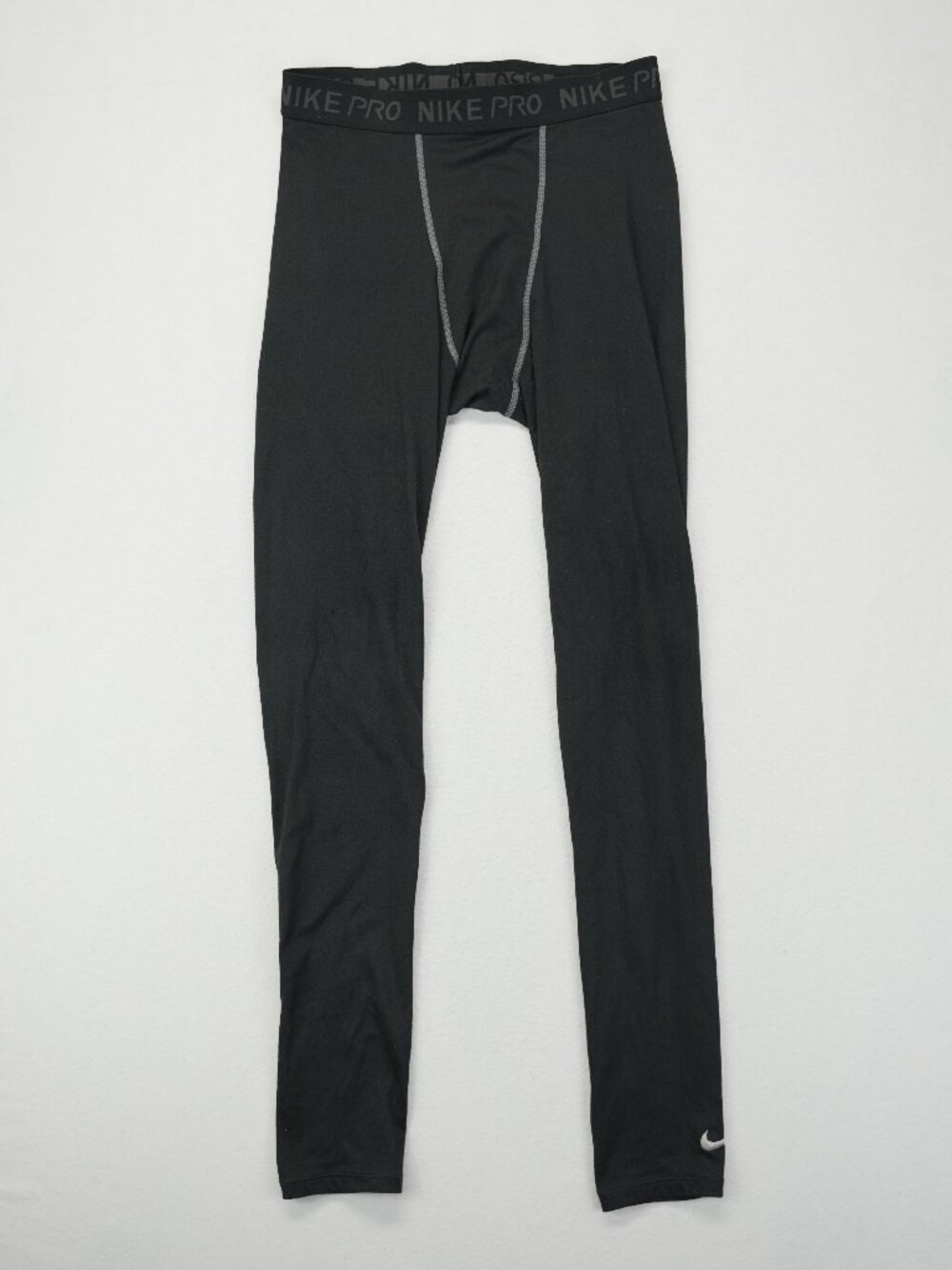 Nike Pro Dri-FIT Compression Tights Men Medium Black Stretch Swoosh Athletic Gym